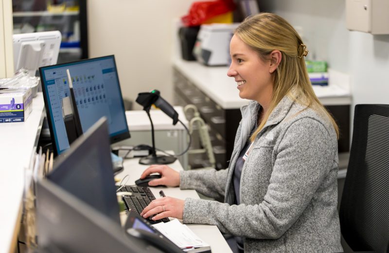 Intramed Plus Infusion Nurse at nurses station