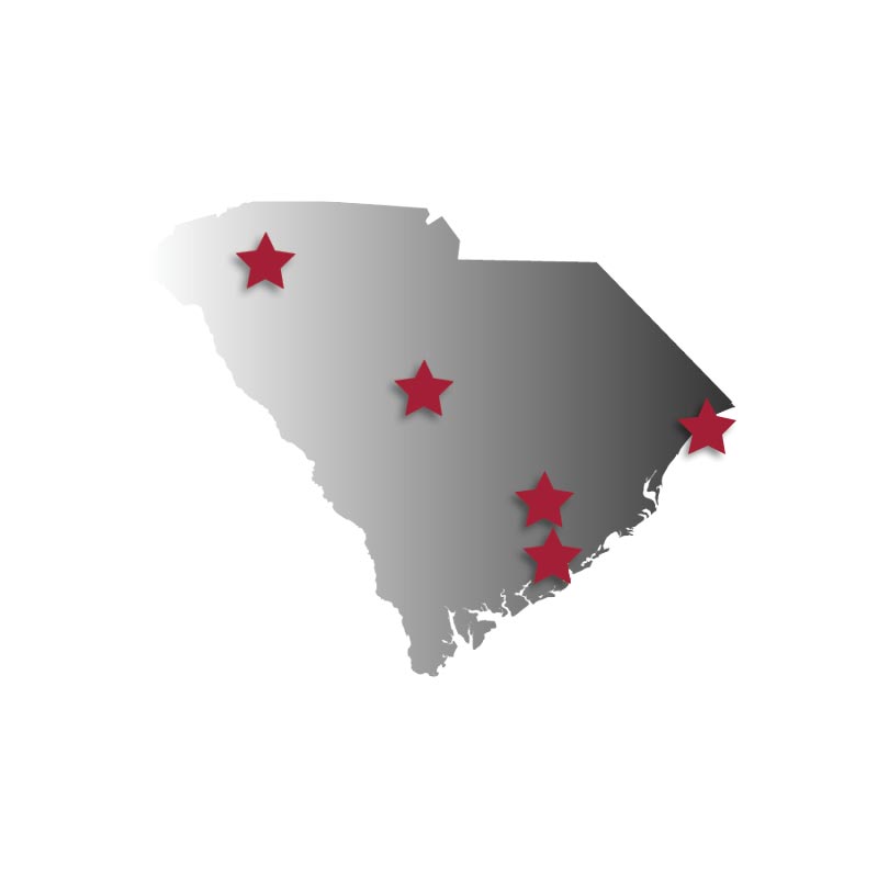 Map icon with home infusion pharmacy locations listed