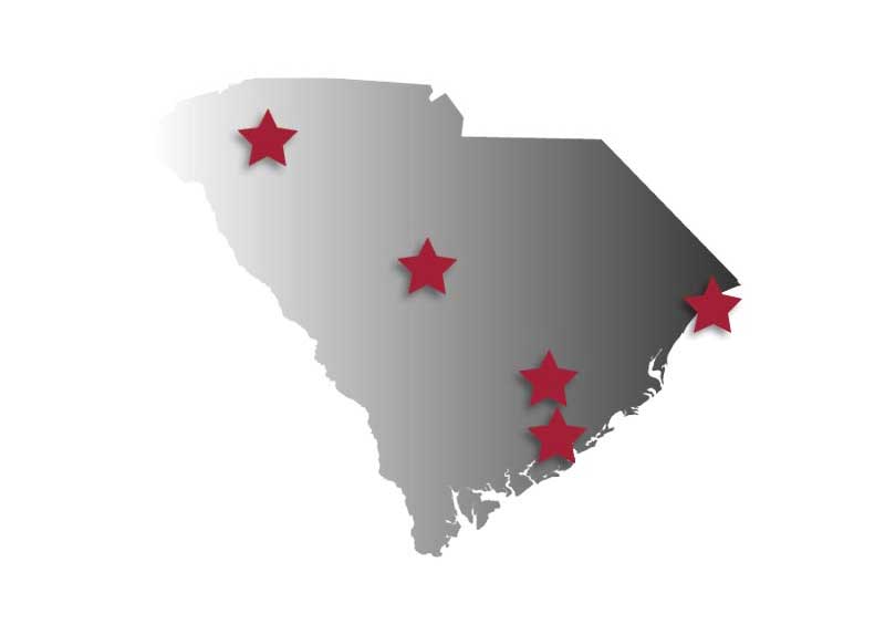 Map icon with home infusion pharmacy locations listed